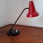 Lampe à double rotules rouge et noire