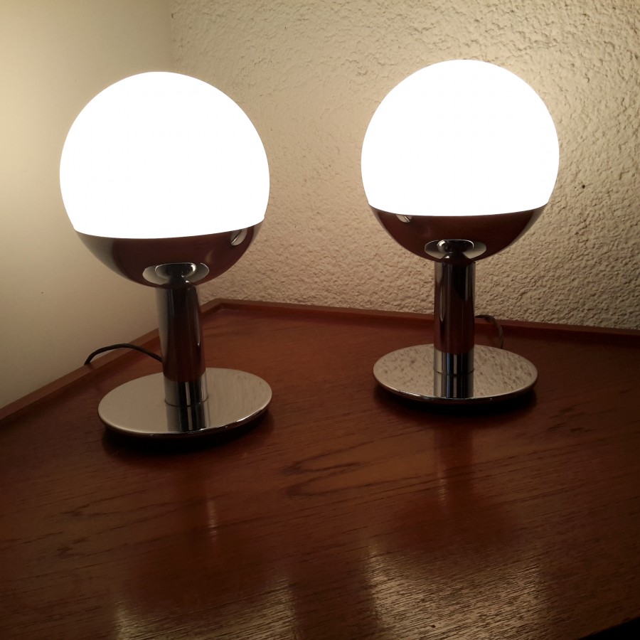 Paire de lampes boule Reggiani