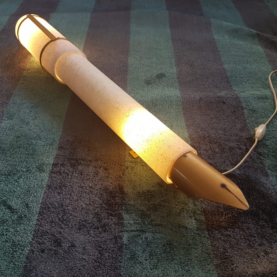 Grande lampe stylo à encre en verre